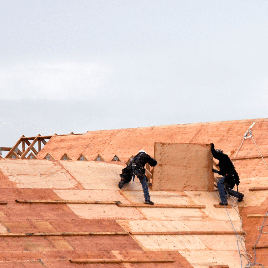 Crewe roofers repairing a chimney